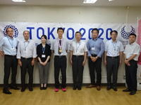 ｵﾘﾝﾋﾟｯｸ･ﾊﾟﾗﾘﾝﾋﾟｯｸ大会推進課の皆さんと